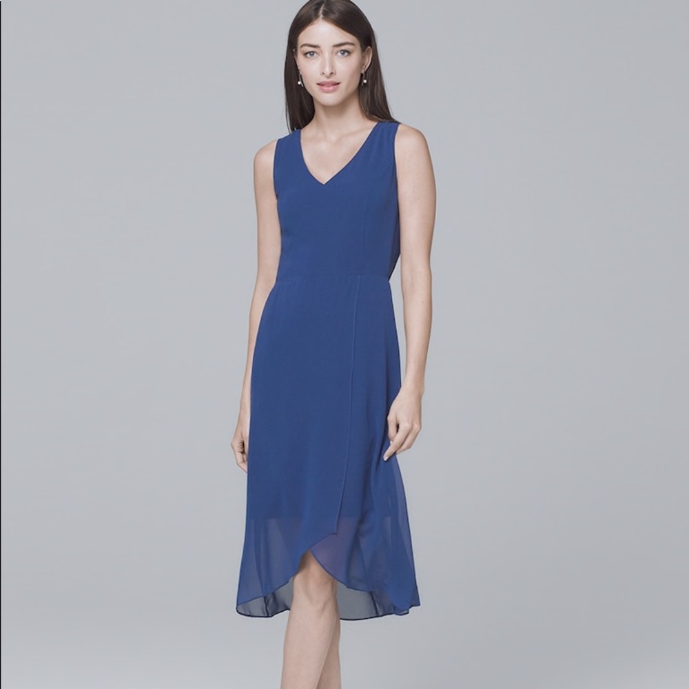 White House Black Market Chiffon Dress